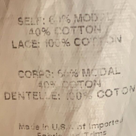 The Impeccable Pig Cream Cropped Lace Arm Accent Top - Picture 3 of 7